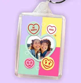 Swizzels Love Hearts Be Happy Keyring