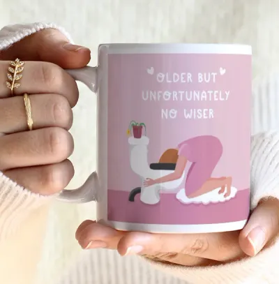 Older Not Wiser Birthday Mug