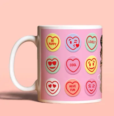 Swizzels Love Hearts Hugs Photo Mug