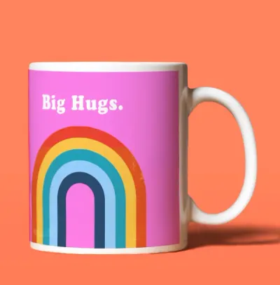 Big Hugs Rainbow Mug