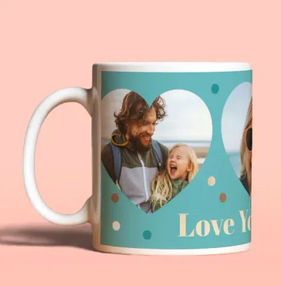 Love You Daddy Multi Photo Upload Mug