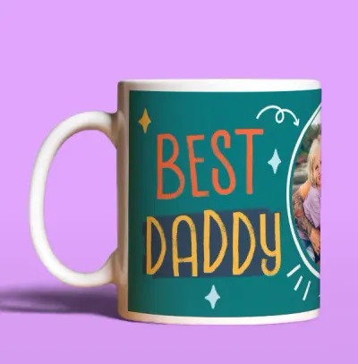 Cancer Research Uk Best Daddy Photo Upload Mug