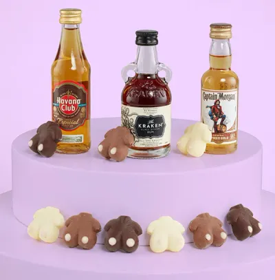 Rum And Chocolate Boobs Gift Set