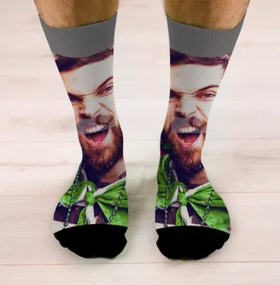 Full Photo Upload Novelty Face Socks