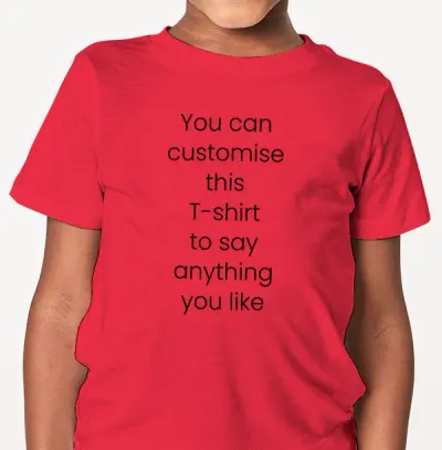 Customise Your Own Personalised Toddlers T Shirt