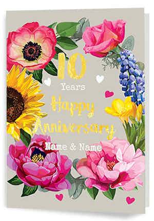 10th Anniversary Cards