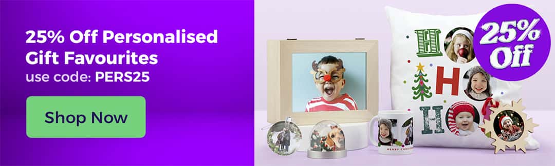 25% off Personalised Gift Favourites