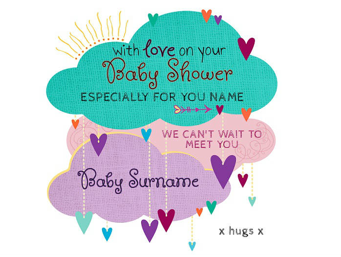 baby shower present message