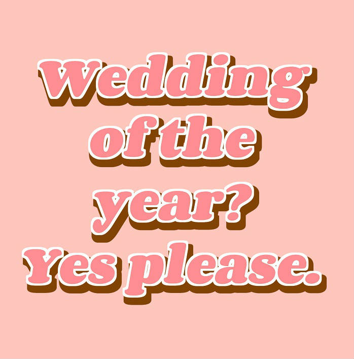Wedding of the year card