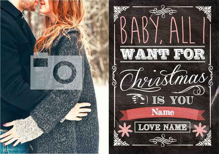 All I want for Christmas is you card