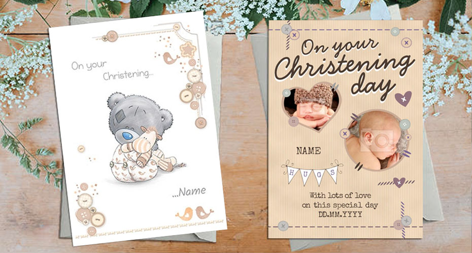 GIFT FOR A BABY/LITTLE BOY’S CHRISTENING DAY cards 