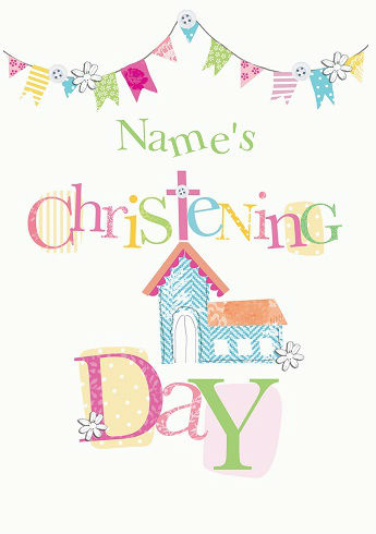 Christening Day Card