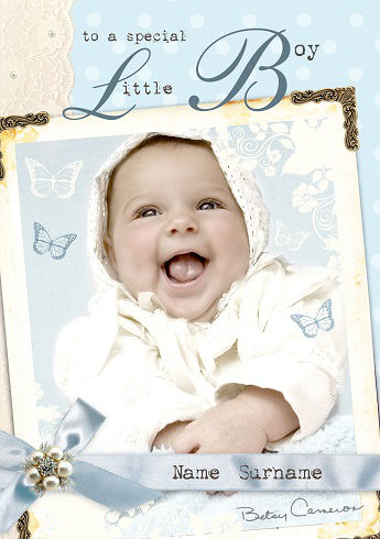 Special Boy Christening Card