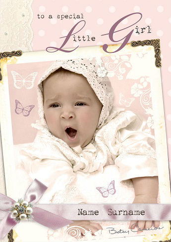 Special Girl Christening Card