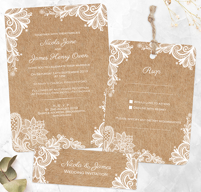 Botanical Heart Evening Invitations