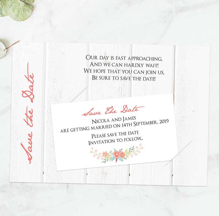 wedding save the date card