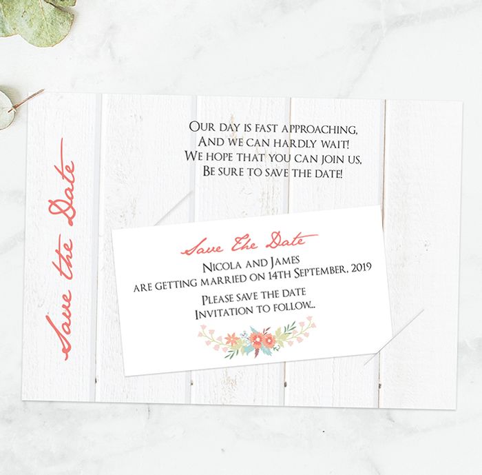 wedding save the date card
