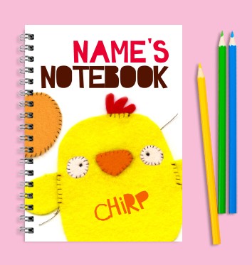 Personalised Easter Notebooks for kids