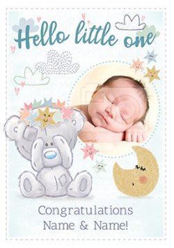 Little Lady Baby Girl Greeting Card New Born Birth Congratulations 