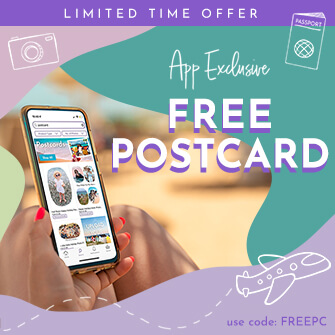 Free postcard this summer for Funky Pigeon app users. Just pay postage.