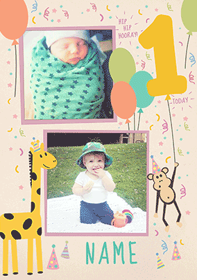 1 Today Animal Magic Photo 3D Card
