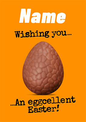 Flip Reveal Egg-cellent Easter Personalised Card
