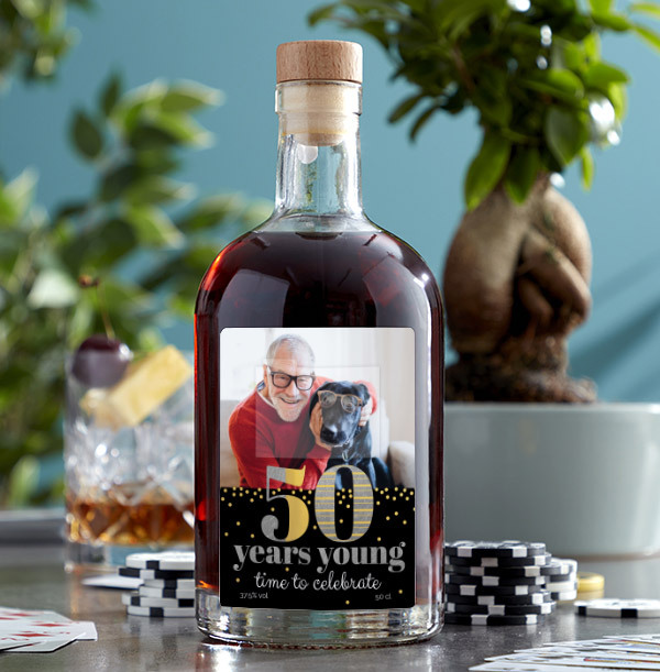 50 Years Young Photo Upload Rum