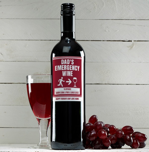 Father's Day Red Wine - Personalised