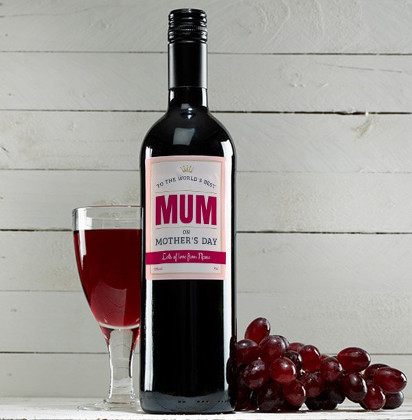 Personalised Mother's Day Red Wine