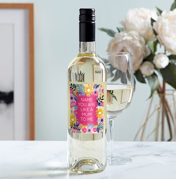 Like a Mum to Me Personalised White Wine