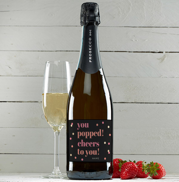 You Popped Personalised Prosecco