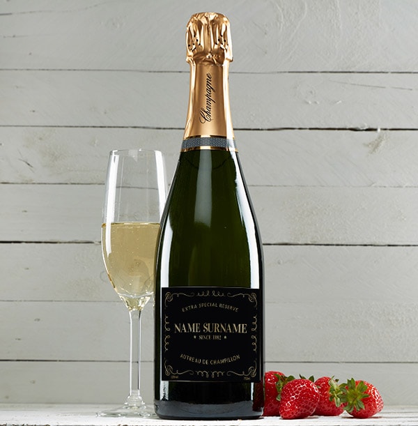 Personalised Champagne Brut Bottle