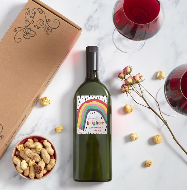 Feel Brighter Soon Personalised Letterbox Wine - Tempranillo