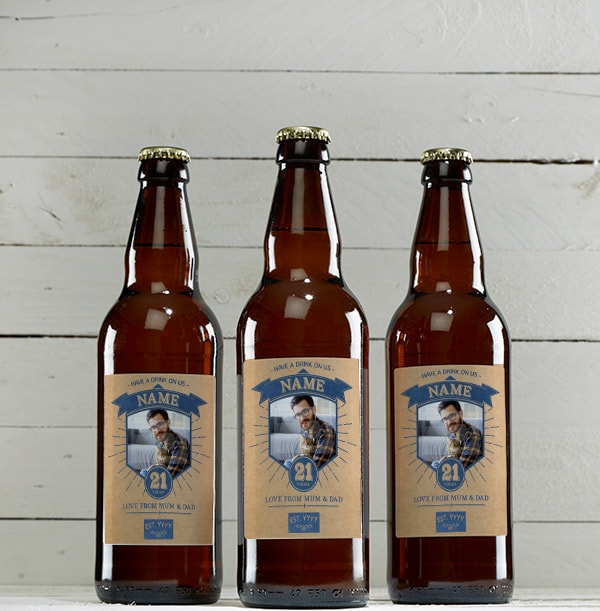 21st Birthday Photo Beer - Multi Pack