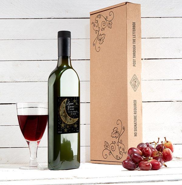 Moon and Back Personalised Letterbox Wine - Tempranillo