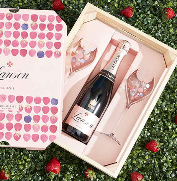 Lanson Champagne Limited Edition Fruit Market Gift Set