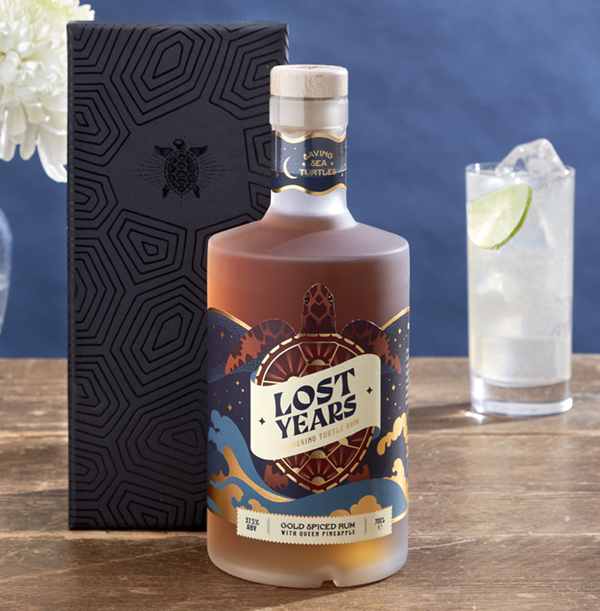Lost Years Gold Spiced Rum with Queen Pineapple