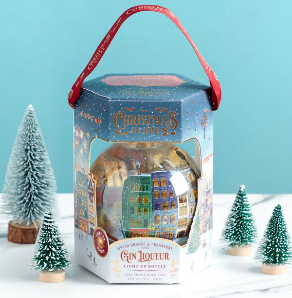 Spiced Orange & Cranberry Snow Globe Gin Liqueur Funky Pigeon