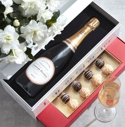 Laurent Perrier Champagne and Montezuma Truffles