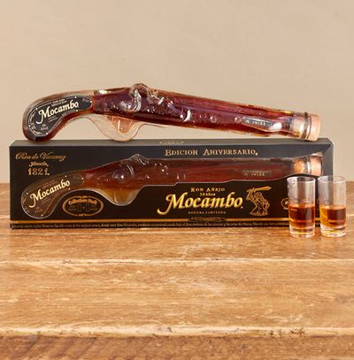 Ron Mocambo Rum in Glass Buccaneer Pistol