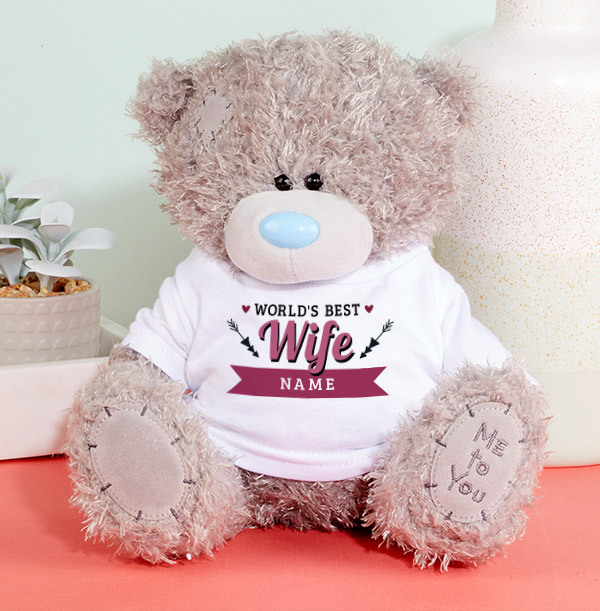 World's Best Wife Me To You Personalised Bear