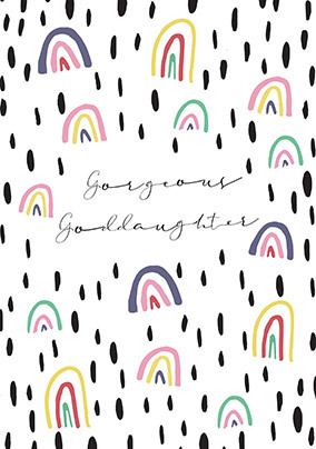 Gorgeous Goddaughter Personalised Birthday Card
