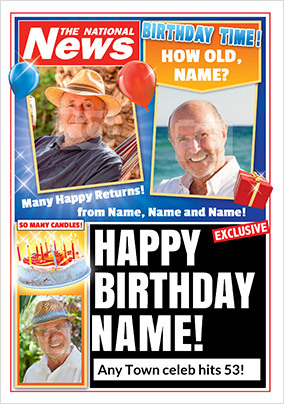 53rd Birthday National News Photo Card