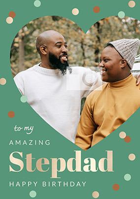 Amazing Stepdad Photo Birthday Card