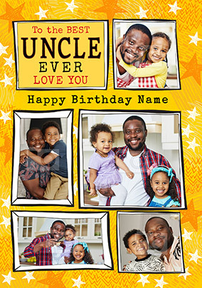Best Uncle Photo Birthday Card