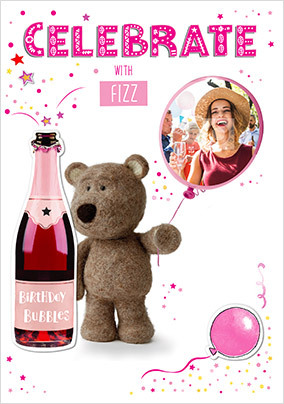 Barley Bear - Celebrate Birthday Photo Card