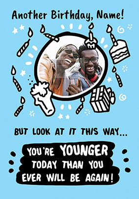 Younger Today photo Birthday Card