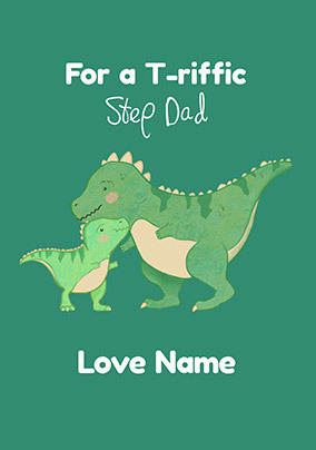 T-riffic Step-Dad Birthday Card