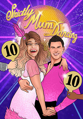 Strictly Mum Dancing Photo Birthday Card