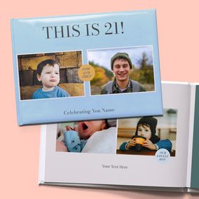 Tap to view 21st Birthday A4 Hard Cover Milestone Photo Book